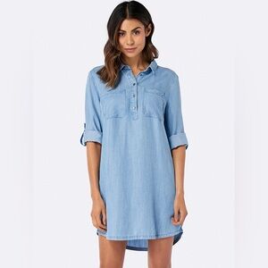 Denim Utility Shirt Dress